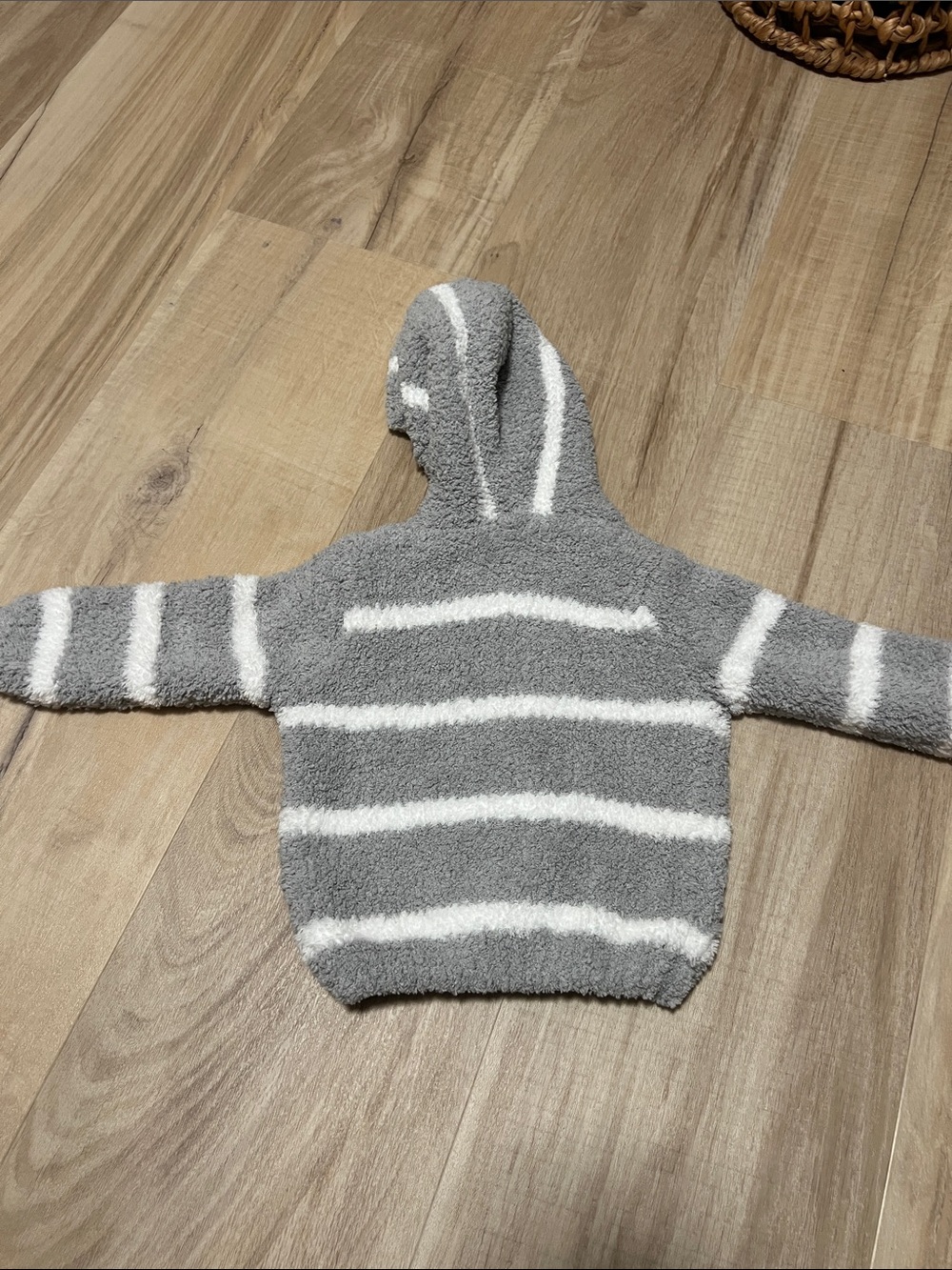 Angel Dear Striped Zip Up Hoodie 6-12 M - Picture 2 of 5